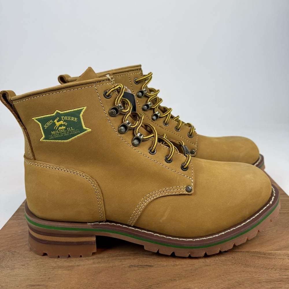 New Mens Skechers‎ x John Deere Cascades Leather Work Boots Shoes 13 D